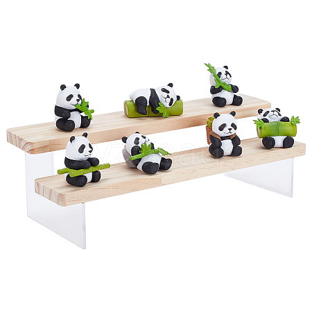 2-Tier Acrylic Model Toy Assembled Holder Display Riser ODIS-WH0025-205A-1