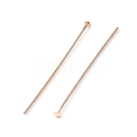 Brass Flat Head Pins KK-TAC0002-21RG-1