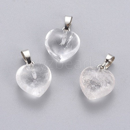 Natural Quartz Crystal Pendants G-J386-H07-1