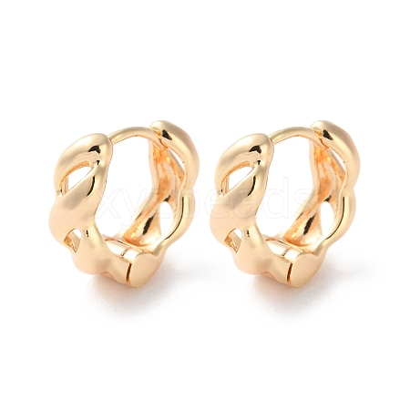 Rack Plating Brass Hoop Earrings EJEW-S241-19G-1