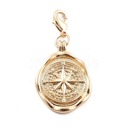 Alloy Pendant Decoration HJEW-P021-01E-G-1