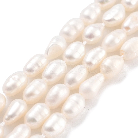 Natural Cultured Freshwater Pearl Beads Strands PEAR-P062-04B-1