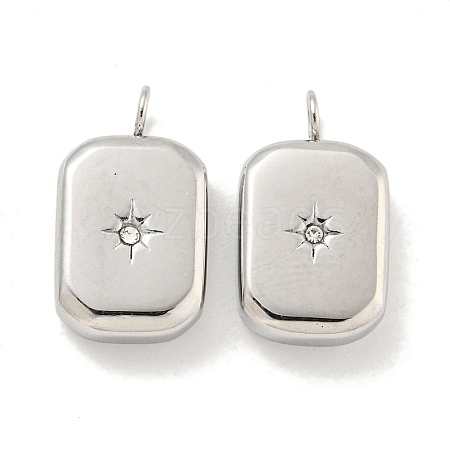 304 Stainless Steel Pendants STAS-L278-017P-1