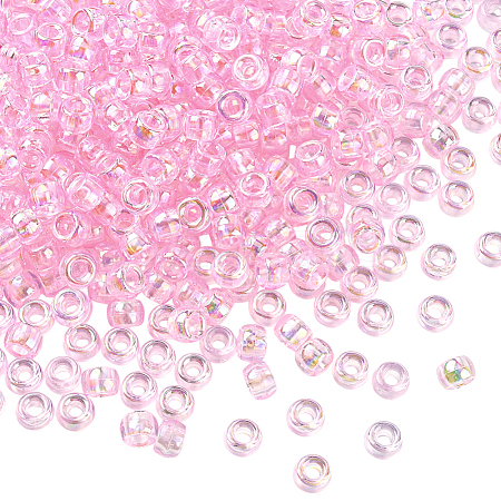 500Pcs UV Plating Acrylic Beads OACR-SP0001-85A-1