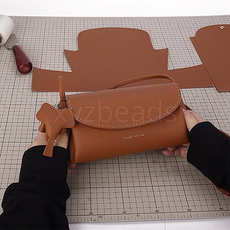 DIY Imitation Leather Women's Crossbody Handbag Making Kits PW-WG231C7-03-1