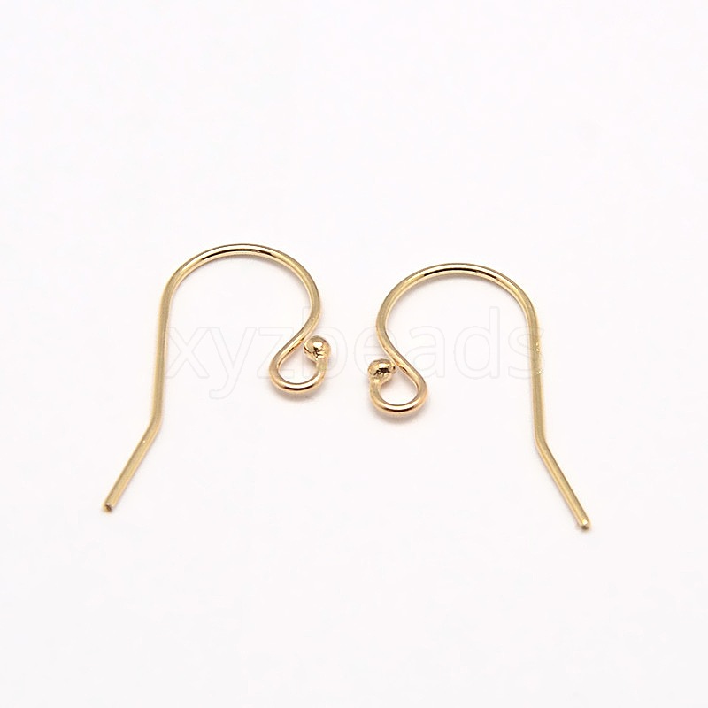 Wholesale Yellow Gold Filled Earring Hooks - xyzbeads.com