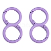 Spray Painted Alloy 8-shaped Keychain Clasps PW-WGE4E28-17-1