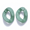 Opaque Spray Painted Acrylic Linking Rings OACR-S036-001B-I11-1