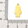 Christmas Theme 201 Stainless Steel Pendants LS-STAS-Q015-13G-01-3
