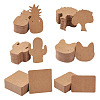 Cactus & Cat & Pineapple & Tree & Square & Rectangle Shape Earring Display Cards EDIS-TA0001-001-2