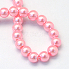 Baking Painted Pearlized Glass Pearl Round Bead Strands HY-Q003-12mm-53-4