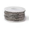 Tarnish Resistant 304 Stainless Steel Cable Chains CHS-H017-02P-10M-3