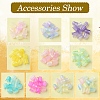 9 Colors Transparent Acrylic Beads Caps OACR-FS0001-72-2