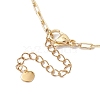 Brass Paperclip Chain Necklaces NJEW-JN04929-5