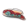 Printed Transparent Hawaii Theme Acrylic Pendants OACR-S045-02B-2