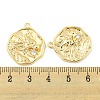 Brass Micro Pave Cubic Zirconia Pendants KK-P258-19G-01-3