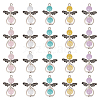 40Pcs Imitation Gemstone Acrylic Pendants FIND-PH0008-11-1
