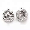 Tibetan Style Alloy Pendants TIBEP-T002-42AS-RS-1