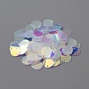 Iridescent PVC Paillette/Sequins Pendants PVC-WH0006-01A-1