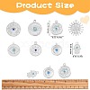 16Pcs 8 Style Eye Theme 304 Stainless Steel Rhinestone Pendants STAS-SZ0002-85P-2