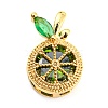 Brass Pave Cubic Zirconia Pendants KK-Q794-01D-G-1