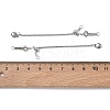 304 Stainless Steel Box Chain Extenders SA-CBABC0F-05P-3