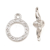 Brass Toggle Clasps KK-G548-42P-03-3