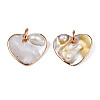 Natural White Shell Pendants SHEL-S278-074-3