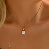 Natural Shell Square Pendant Necklace EH4295-1-2