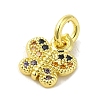 Real 18K Gold Plated Brass Pave Cubic Zirconia Pendants KK-M283-11D-02-2