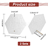 28-Hole Hexagon Acrylic Earring Display Stands EDIS-WH0005-28-2