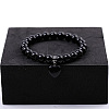 Natural Balck Agate Stretch Bracelets ZS4670-4-1