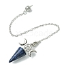 Natural Dyed Lapis Lazuli Cone Dowsing Pendulum Big Pendants G-C114-01P-18-2