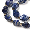 Natural Lapis Lazuli Beads Strands G-P541-A01-05-3