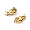 Ion Plating(IP) 304 Stainless Steel Lobster Claw Clasps STAS-A097-03B-G-2