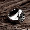 Fashion 316L Surgical Stainless Steel Anchor Rings for Men RJEW-BB03860-3