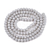 Opaque Solid Color Imitation Jade Glass Beads Strands EGLA-A044-P3mm-D19-2