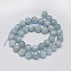 Round Natural Aquamarine Bead Strands G-F289-01-10mm-AA-2