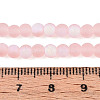 Frosted Transparent Glass Beads Strands GLAA-T032-T4mm-MBB10-4