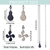 CRASPIRE 2 Sets 2 Colors Alloy Ceiling Fan Pull Chain Extenders FIND-CP0001-81-2