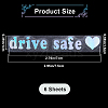Laser PVC Drive Safe Self Adhesive Car Stickers STIC-WH0013-09B-2