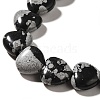 Natural Snowflake Obsidian Beads Strands G-R190-10mm-51-4