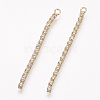 Rhinestone Pendants KK-F731-37G-1