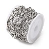 Handmade Brass Pave Clear Cubic Zirconia Horse Eye Link Chains CHC-G027-03P-2