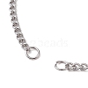 Non-Tarnish Adjustable 304 Stainless Steel Curb Chains Bracelet Making AJEW-JB01213-01-2