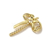 Rack Plating Brass Micro Pave Cubic Zirconia Pendants KK-H473-08F-G-2