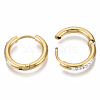 201 Stainless Steel Huggie Hoop Earrings X-STAS-S079-162C-G-4