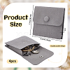Microfiber Jewelry Flap Pouches ABAG-WH0032-121B-2