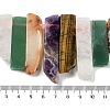 Natural Amethyst & Green Aventurine & Tiger Eye & Rose Quartz & Red Agate Beads Strands G-L551B-10-4
