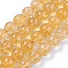 Natural Citrine Beads Strands G-E326-12mm-01-1